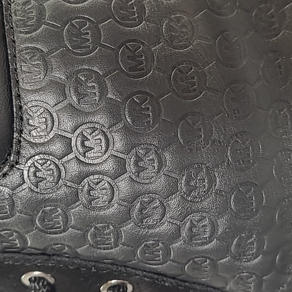 Michael Michael Kors Easton Lace Up Duck Boot - Black - Size 10 - Rain Leather - Picture 4 of 17